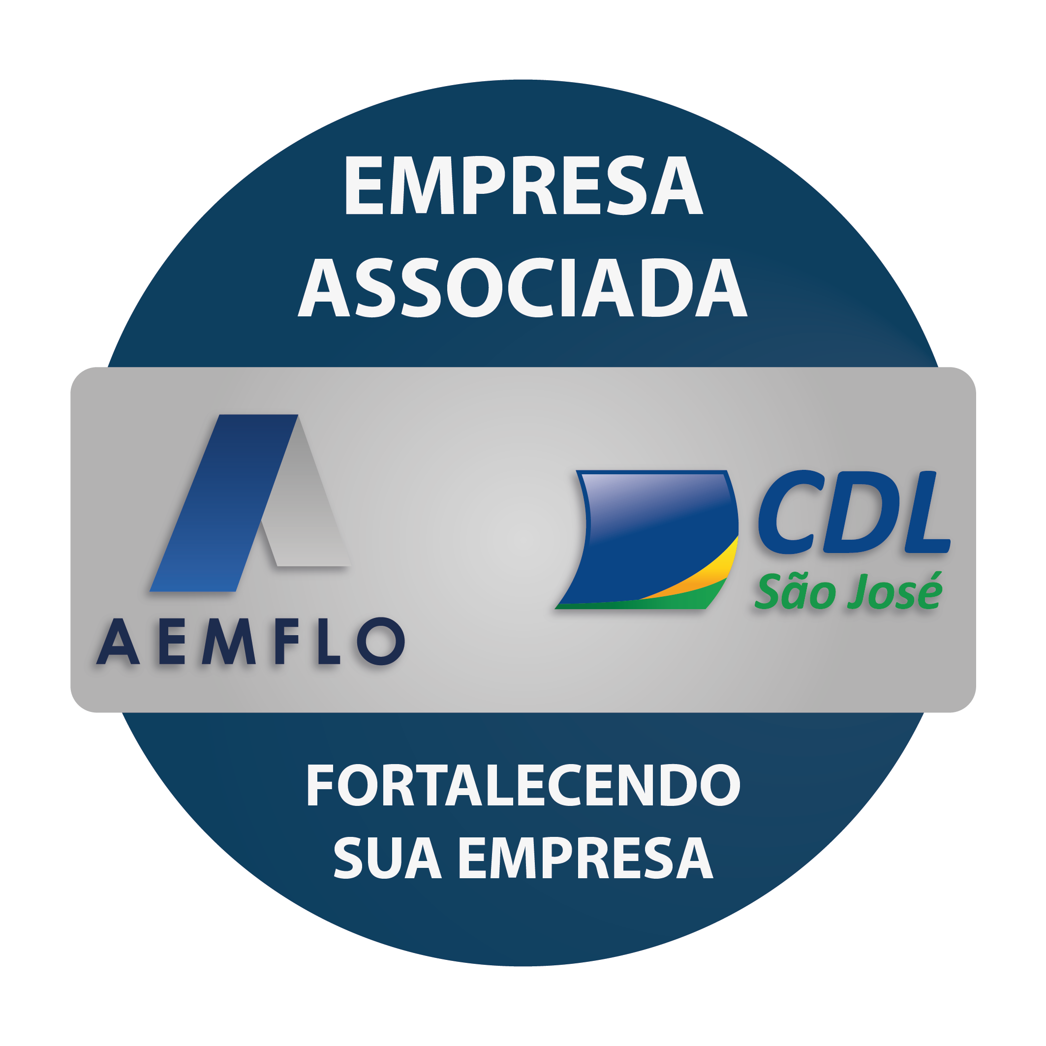Selo Oficial de Empresa Associada - AEMFLO e CDL São José